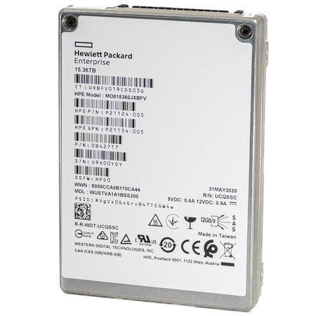 HP Ultrastar DC SS540 WUSTVA1A1BSS200 P21124-005 15.36TB SAS 12Gb/s 3D TLC 2.5in Solid State Drive