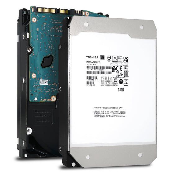 Toshiba MG09 MG09ACA18TE 18TB 7.2K RPM SATA 6Gb/s 512e 3.5in Hard Drive Main