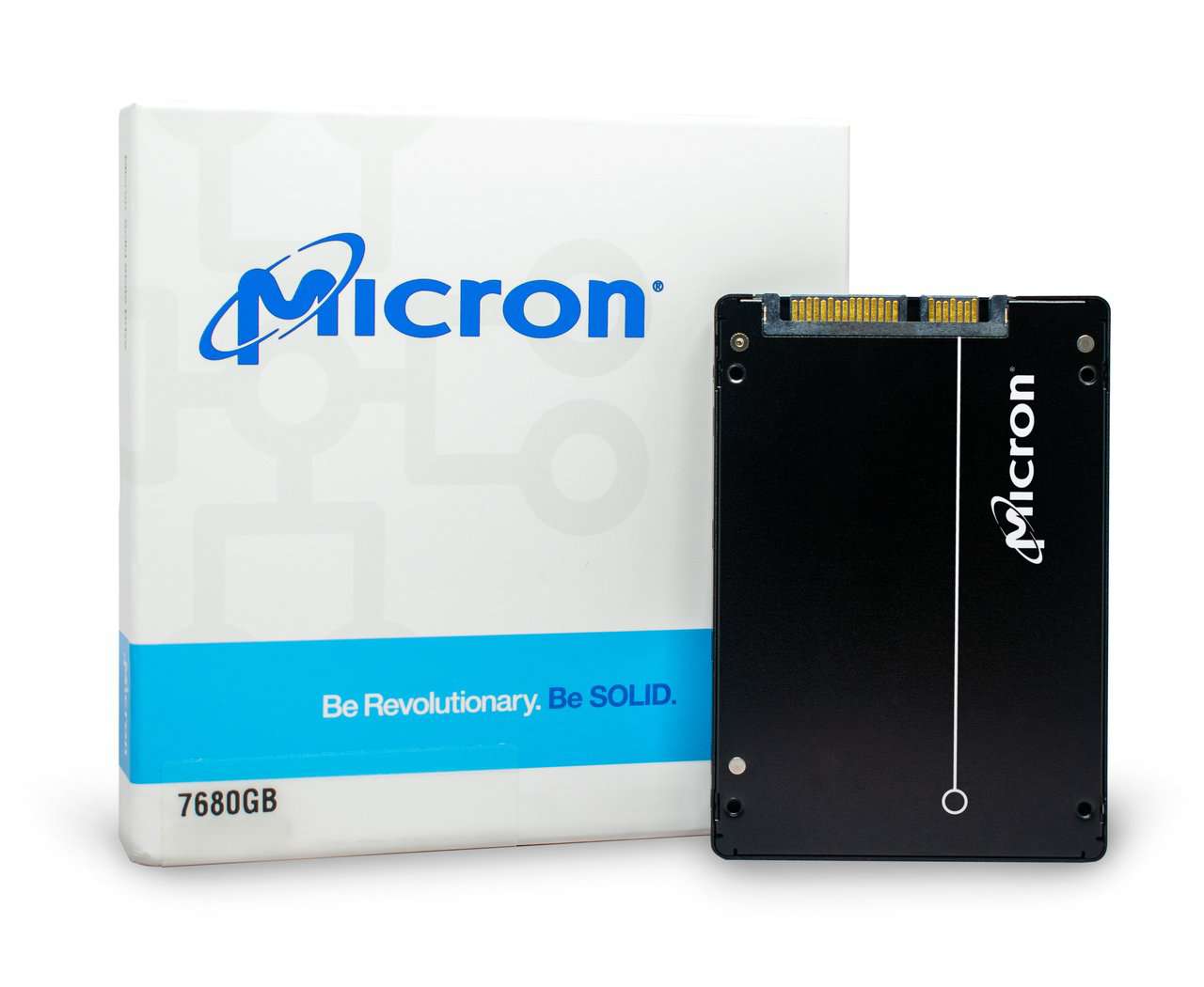 Micron 5210 ION MTFDDAK7T6QDE-2AV1ZABYY 7.68TB SATA 6Gb/s 2.5" AES 256-bit Manufacturer Recertified SSD