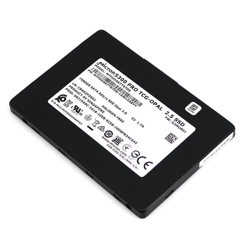 Micron 5300 Pro MTFDDAK7T6TDS-1AW15AB 7.68TB SATA 6Gb/s 2.5in 3D TLC TCG-SED Enterprise Solid State Drive