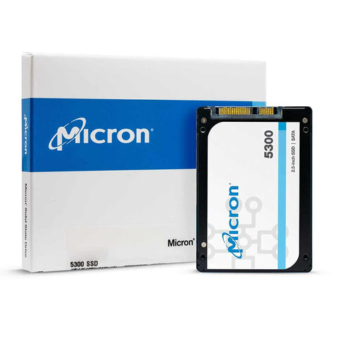 Micron 5300 Pro MTFDDAK960TDS-1AW1ZABYY 960GB SATA 6Gb/s TLC 2.5in Recertified Solid State Drive