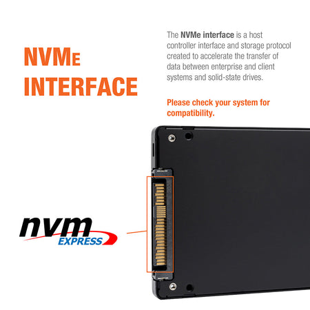 Micron 7300 Pro MTFDHBE1T9TDF-1AW1ZABYY 1.92TB PCIe Gen 3.0 x4 4GB/s 3D TLC U.2 2.5in Recertified Solid State Drive - NVMe Interface