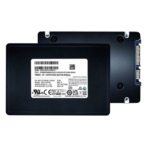 Samsung PM893 MZ-7L33T80 MZ7L33T8HBLT-00A07 3.84TB SATA 6Gb/s 3D TLC 2.5in Solid State Drive