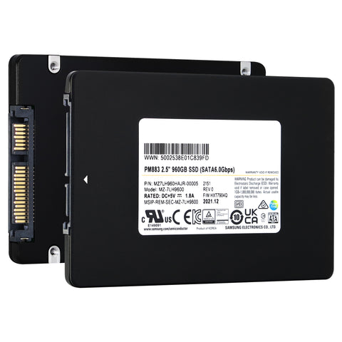 Samsung PM883 MZ7LH960HAJR 960GB SATA 6Gb/s 2.5" AES 256-bit Solid State Drive Main