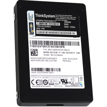 Lenovo PM1635a MZILS400HEGR-000V3 01GV821 400GB SAS 12Gb/s 2.5in Refurbished SSD