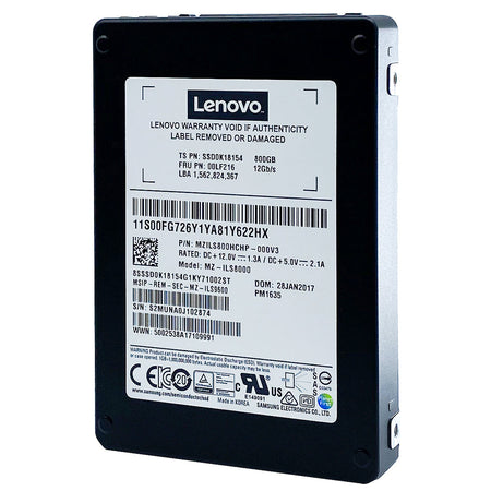Lenovo Samsung PM1635 MZILS800HCHP 00LF216 800GB SAS