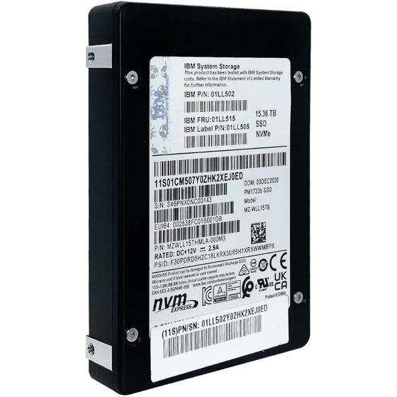 IBM Samsung 15TB NVMe SSD PM1723b MZ-WLL15TB MZWLL15THMLA-000M3