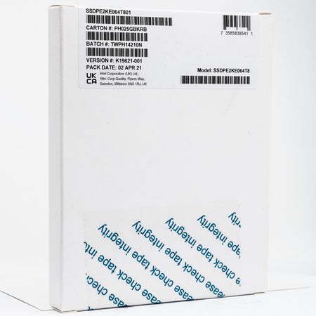 Intel DC P4610 SSDPE2KE064T8 SSDPE2KE064T801 6.4TB PCIe Gen 3.1 x4 4GB/s 2.5in Refurbished SSD