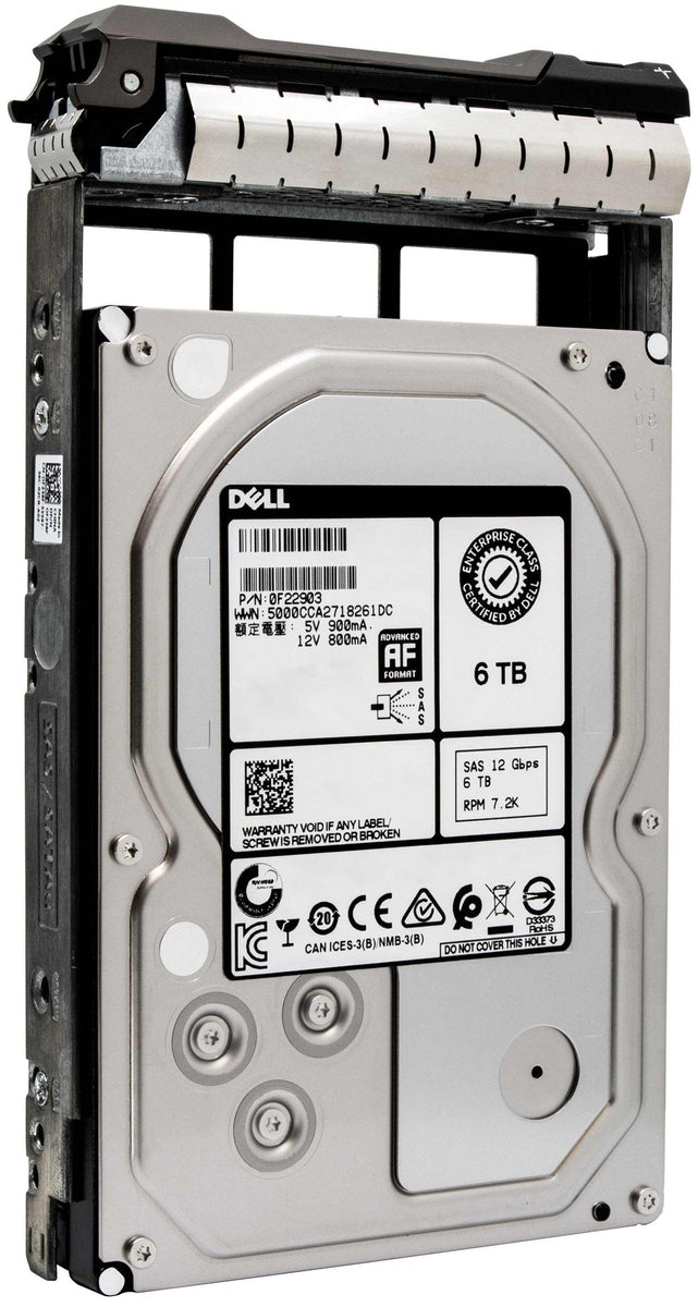 Dell 6TB SAS 7.2K 3.5 400-AFUZ G13 PowerEdge Server Hard Drive