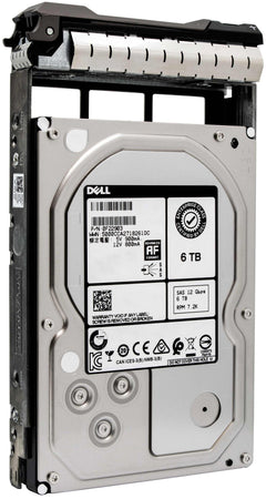 Dell G13 400-AFOD 6TB 7.2K RPM SAS 6Gb/s 512e 3.5" NearLine Hard Drive, 1 of 1