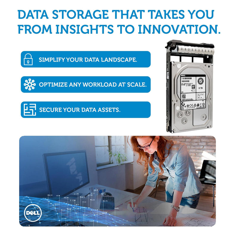Dell G13 C5G97 6TB 7.2K RPM SAS 12Gb/s 512e 3.5" NearLine Hard Drive