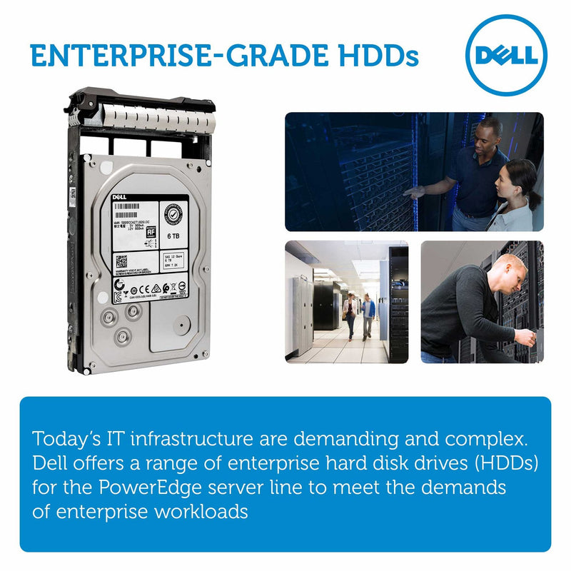 Dell G13 RHVWG 6TB 7.2K RPM SAS 12Gb/s 512e 3.5" NearLine Hard Drive