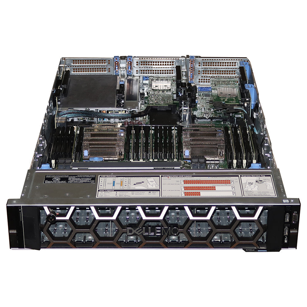R740xd Rear View Dell PowerEdge Refurbished R740xd 24x2.5
