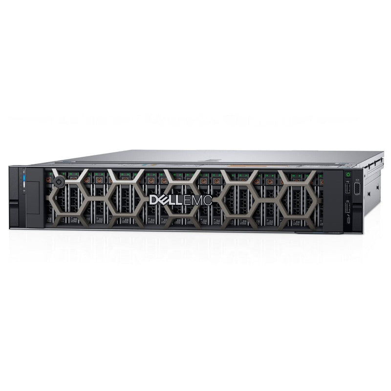 R740xd refurb nvme server - Front view with bezel installed