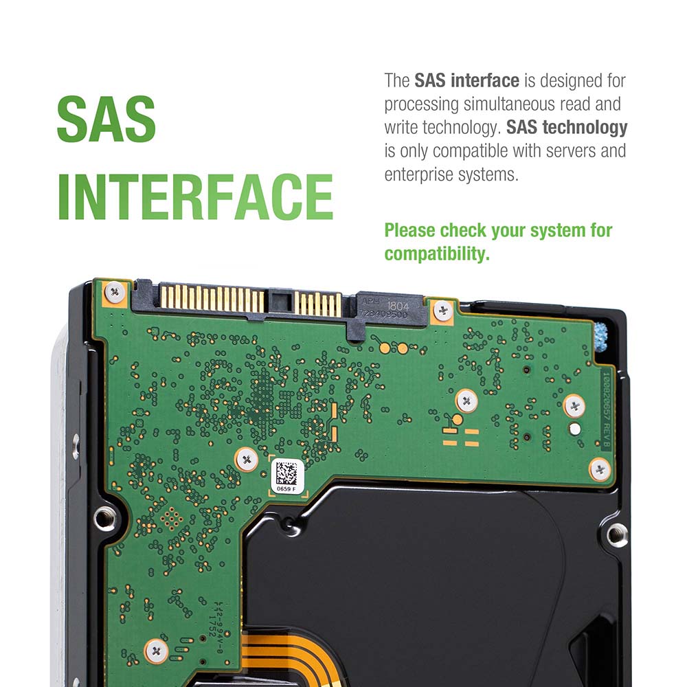 Seagate Exos 7E8 ST3000NM0025 3TB 7.2K RPM SAS 12Gb/s 512n 128MB 3.5" Hard Drive - SAS Interface