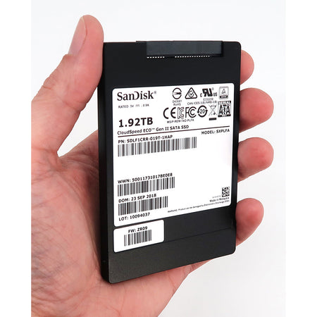 SanDisk CloudSpeed Eco Gen. II SDLF1CRR-019T-1HA1 1.92TB SATA 6Gb/s 2.5" SSD, 2 of 4