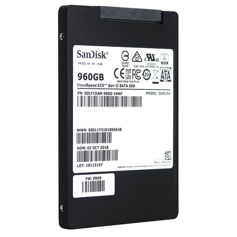 SanDisk CloudSpeed Eco Gen. II SDLF1DAR-960G-1HA1 960GB SATA 6Gb/s 2.5" SSD