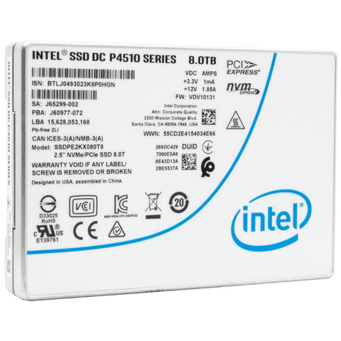 Intel DC P4510 SSDPE2KX080T8