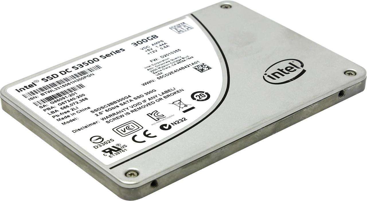 Intel DC S3500 SSDSC2BB300G401 300GB SATA 2.5" Manufacturer Recertified SSD