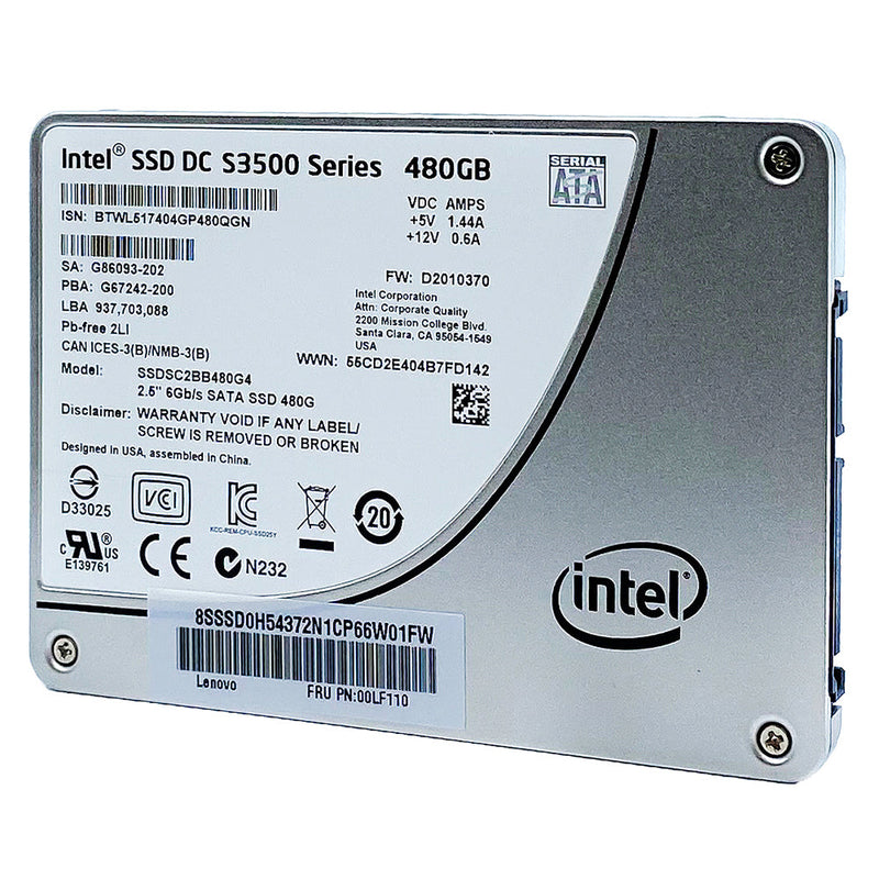 DC S3500 SSDSC2BB480G4 00LF110 480GB SATA