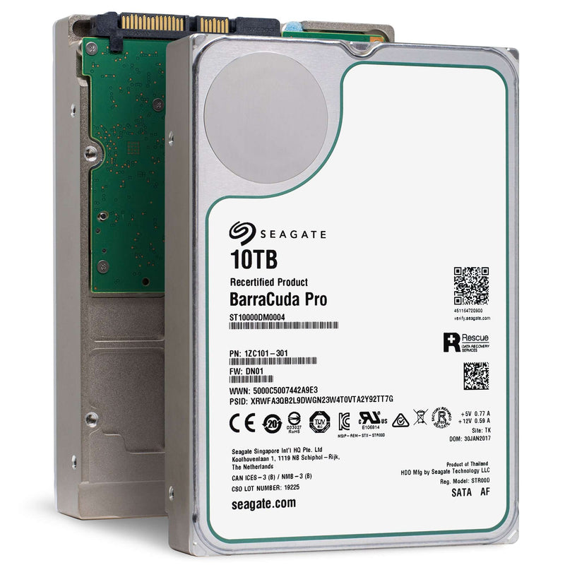 Seagate Barracuda Pro ST10000DM0004 10TB 7.2K RPM SATA 6Gb/s 256MB 3.5" Manufacturer Recertified HDD main.