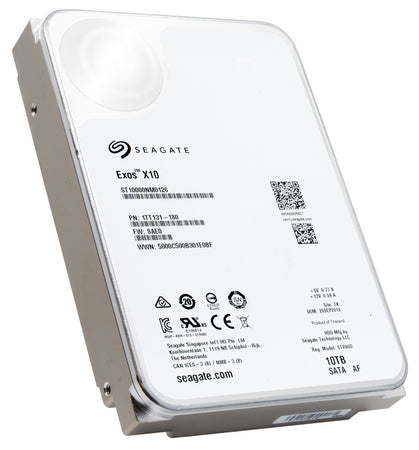 Seagate Exos X10 ST10000NM0126 10TB 7.2K RPM SATA 6Gb/s 512e 256MB 3.5" Hard Drive - Product Image