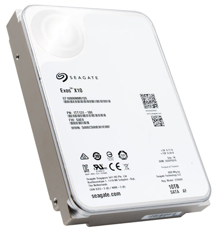 Seagate Exos X10 ST10000NM0126 10TB 7.2K RPM SATA 6Gb/s 512e 256MB 3.5" Hard Drive