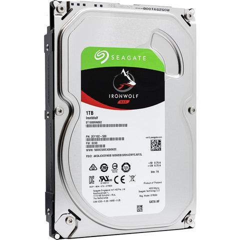 Seagate IronWolf ST1000VN002 1TB 5.9K RPM SATA 6Gb/s 512n 3.5in Hard Drive