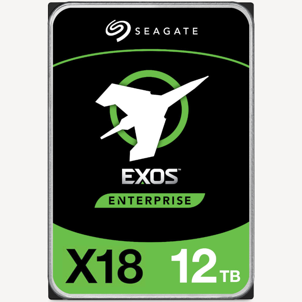 Seagate Exos X18 ST12000NM000J 12TB 7.2K RPM SATA 6Gb/s 3.5in Hard Drive