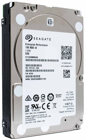 Seagate Enterprise Performance ST1200MM0098 1.2TB 10K RPM SAS 12Gb/s 512n 128MB 2.5" SED HDD