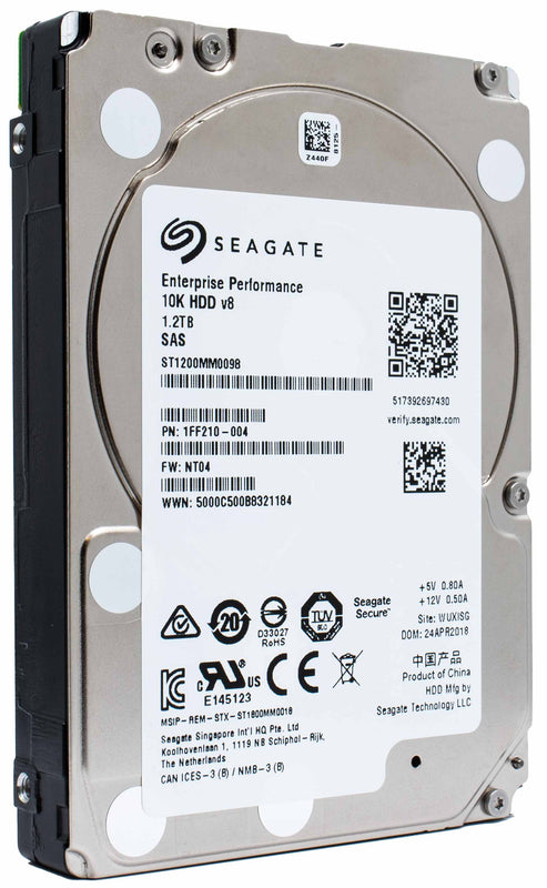Seagate Enterprise Performance ST1200MM0098 1.2TB 10K RPM SAS 12Gb/s 512n 128MB 2.5" SED Hard Drive