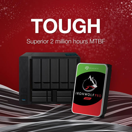 Seagate IronWolf Pro ST14000NE0008 14TB 7.2K RPM SATA 6Gb/s 512e 3.5in Refurbished HDD - Tough