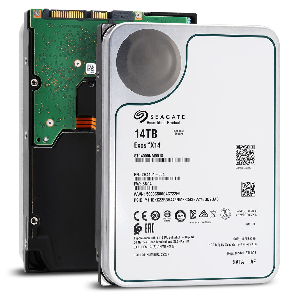 Seagate Exos X14 ST14000NM0018 14TB SATA 3.5 HDD — ServerPartDeals.com