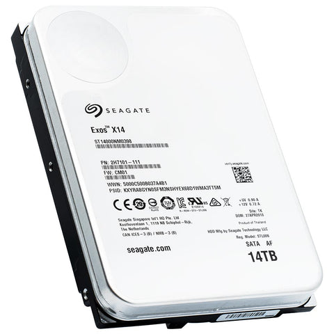 Seagate Exos X14 ST14000NM0398 14TB 7.2K RPM SATA 6Gb/s 512e 3.5in Hard Drive - Product Image