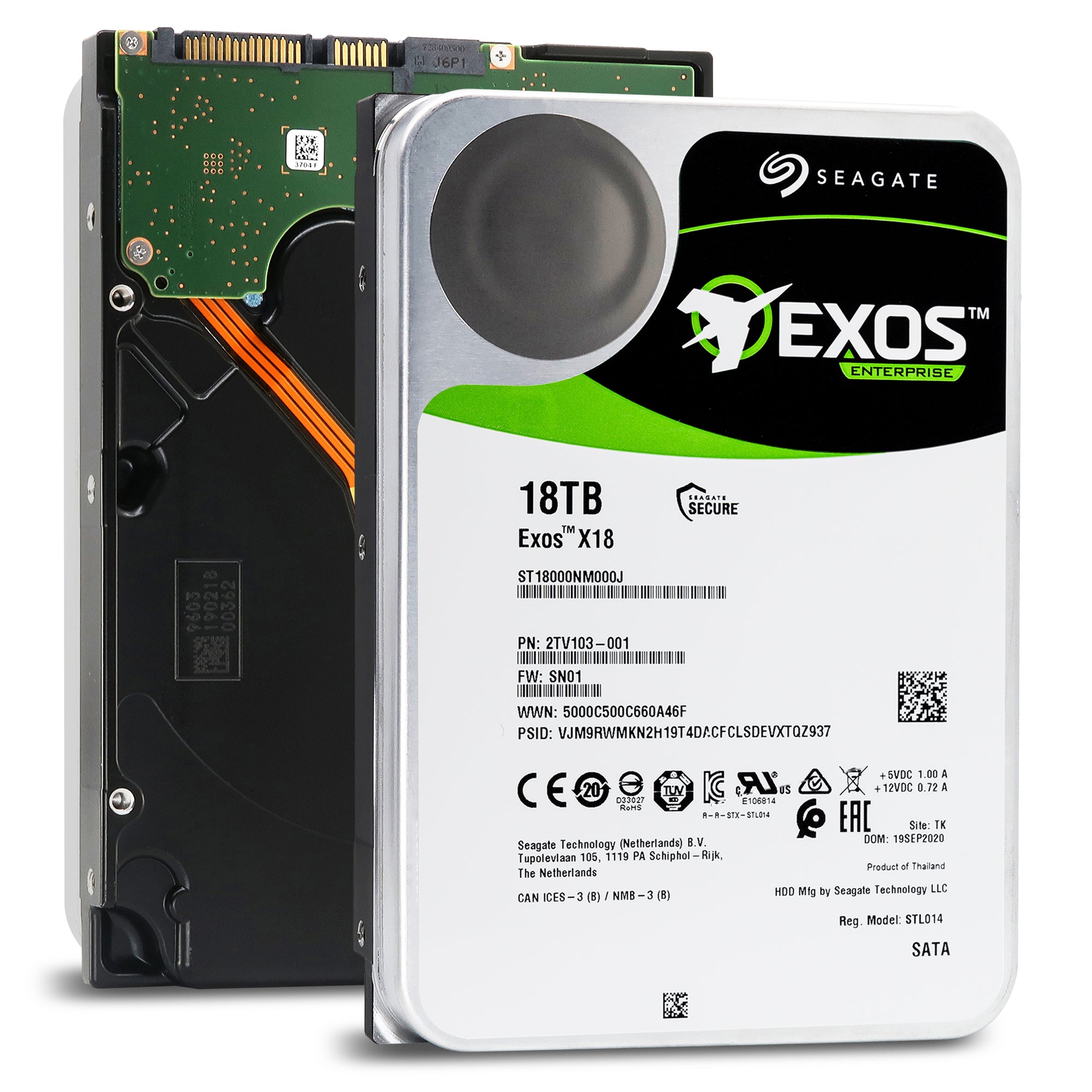 Seagate Exos X20 ST18000NM000D 3.5´´ 18TB Hard Disk Drive Silver