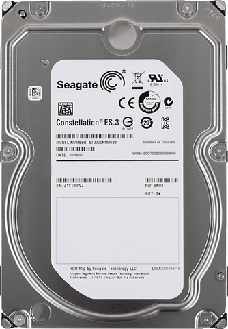 Seagate Constellation ES.3 ST3000NM0033 3TB 7.2K RPM SATA 6Gb/s 512n 128MB 3.5" Manufacturer Recertified HDD