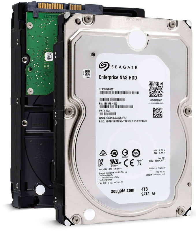 Seagate Enterprise NAS ST4000VN0001 4TB 7.2K RPM SATA 6Gb/s 512e 256MB 3.5" NAS HDD