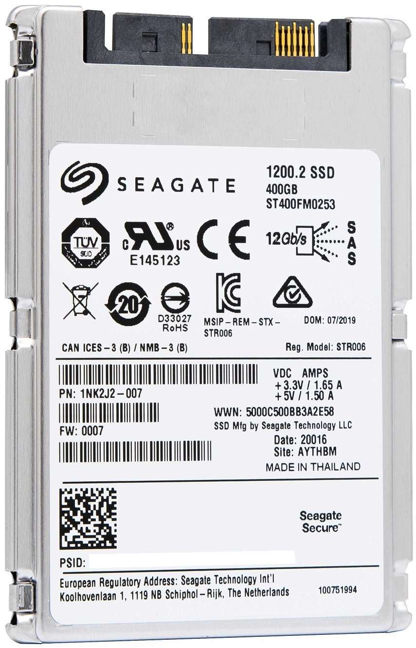 Seagate 1200.2 ST400FM0253 400GB SAS 12Gb/s 1.8" SED SSD