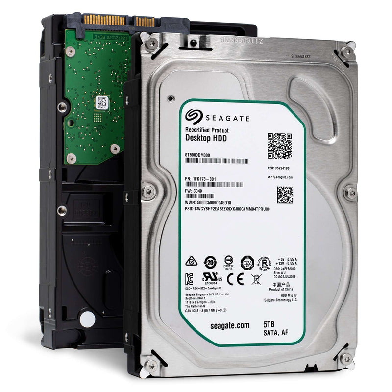 Seagate Desktop HDD ST5000DM000 5TB 5.9K RPM SATA 6Gb/s 128MB 3.5" Hard Drive