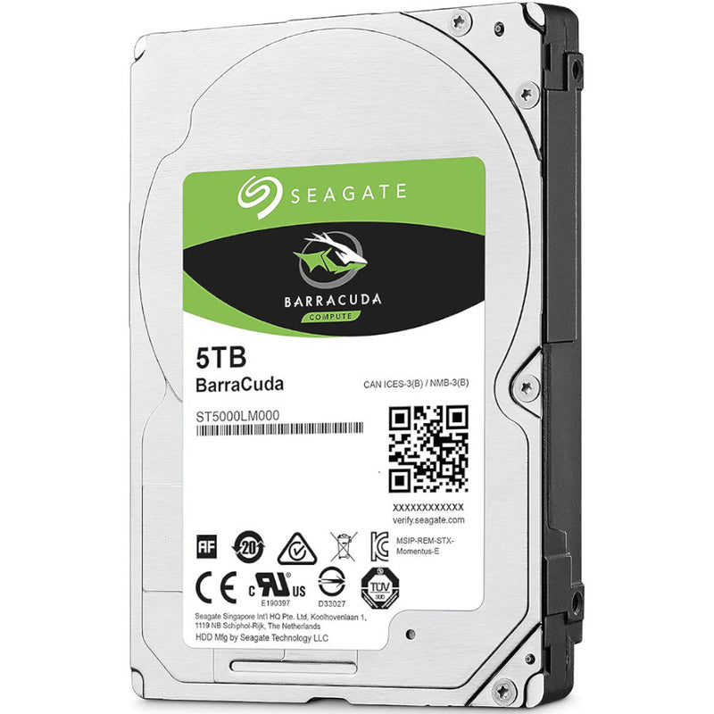 Seagate BarraCuda ST5000LM000 5TB 5.4K RPM SATA 6Gb/s 2.5in Hard Drive