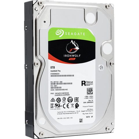 Seagate IronWolf Pro ST8000NE001 8TB 7.2K RPM SATA 6Gb/s 512e 3.5in Hard Drive