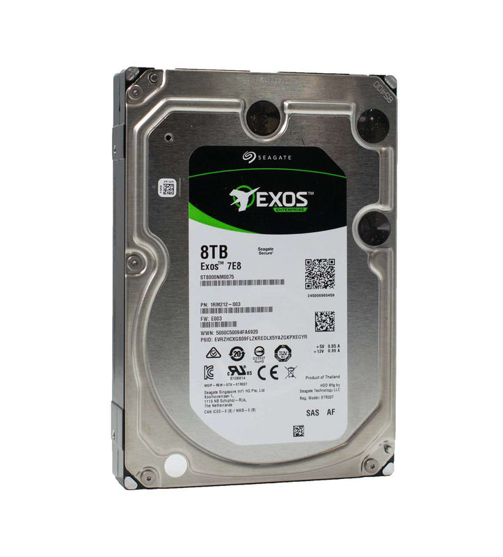 Seagate Exos 7E8 ST8000NM0075 8TB 7.2K RPM SAS 12Gb/s 256MB 3.5" Hard Drive