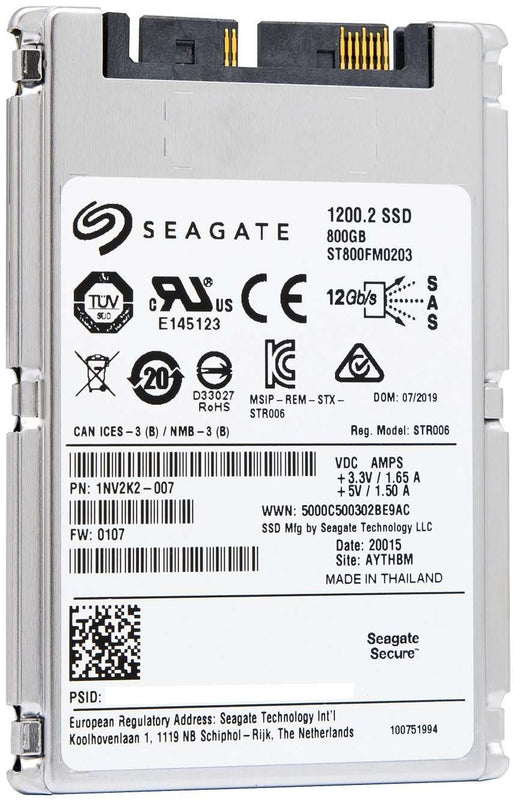 Seagate 1200.2 ST800FM0203 800GB SAS 12Gb/s 1.8" SED SSD