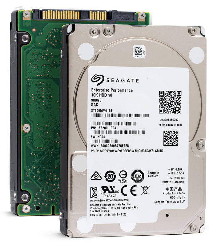 Seagate Enterprise Performance ST900MM0168 900GB 10K RPM SAS 12Gb/s 512n 128MB 2.5" Hard Drive
