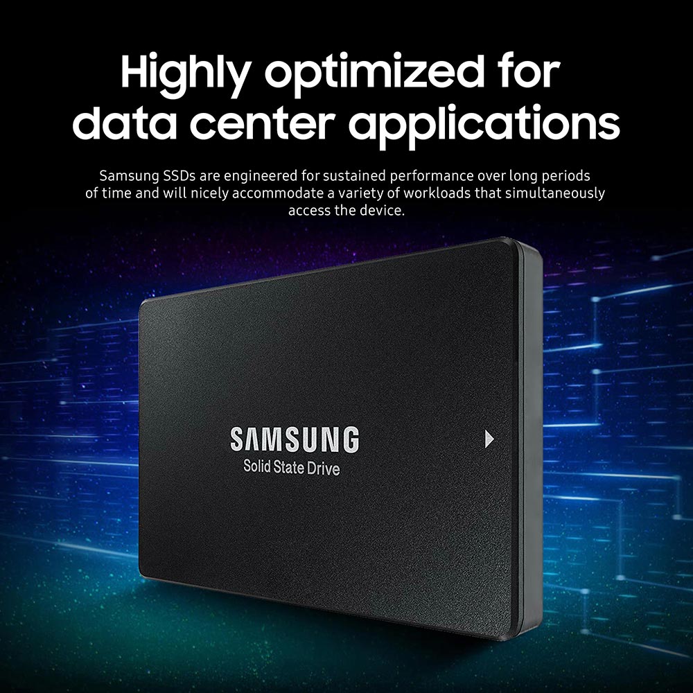Samsung PM1633 MZILS1T9HCHP MZ-ILS1T90 1.92TB SAS 12Gb/s 2.5" AES 256-bit Solid State Drive - Highly optimized for data center applications
