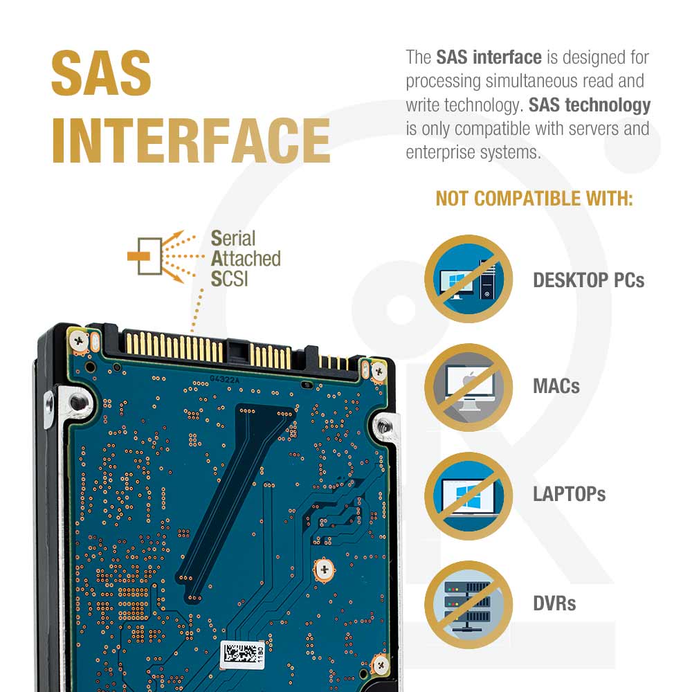 Toshiba AL14SEB AL14SEB18EQ 1.8TB 10K RPM SAS 12Gb/s 512e 2.5in Recertified Hard Drive - SAS Interface