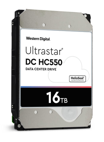 Western Digital Ultrastar DC HC550 WUH721816AL5204 0F38357 16TB 7.2K RPM SAS 12Gb/s 512e 3.5in Refurbished HDD