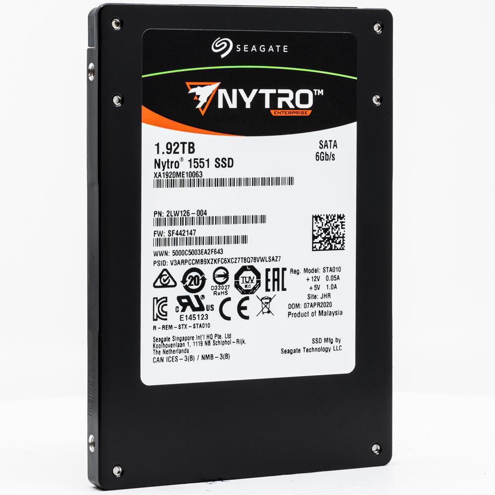 Seagate Nytro 1551 XA1920ME10063 1.92TB SATA 6Gb/s Mixed Use 3D TLC 2.5in Recertified Solid State Drive