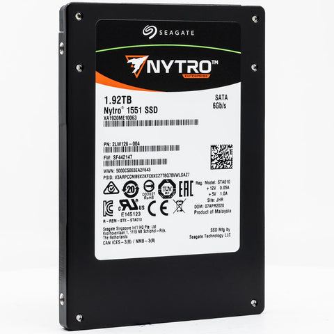 Seagate Nytro 1551 XA1920ME10063 1.92TB SATA 6Gb/s Mixed Use 3D TLC 2.5in Refurbished SSD