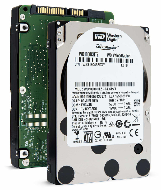 Western Digital VelociRaptor WD1000CHTZ 1TB 10K RPM SATA 6Gb/s 64MB 2.5" Hard Drive